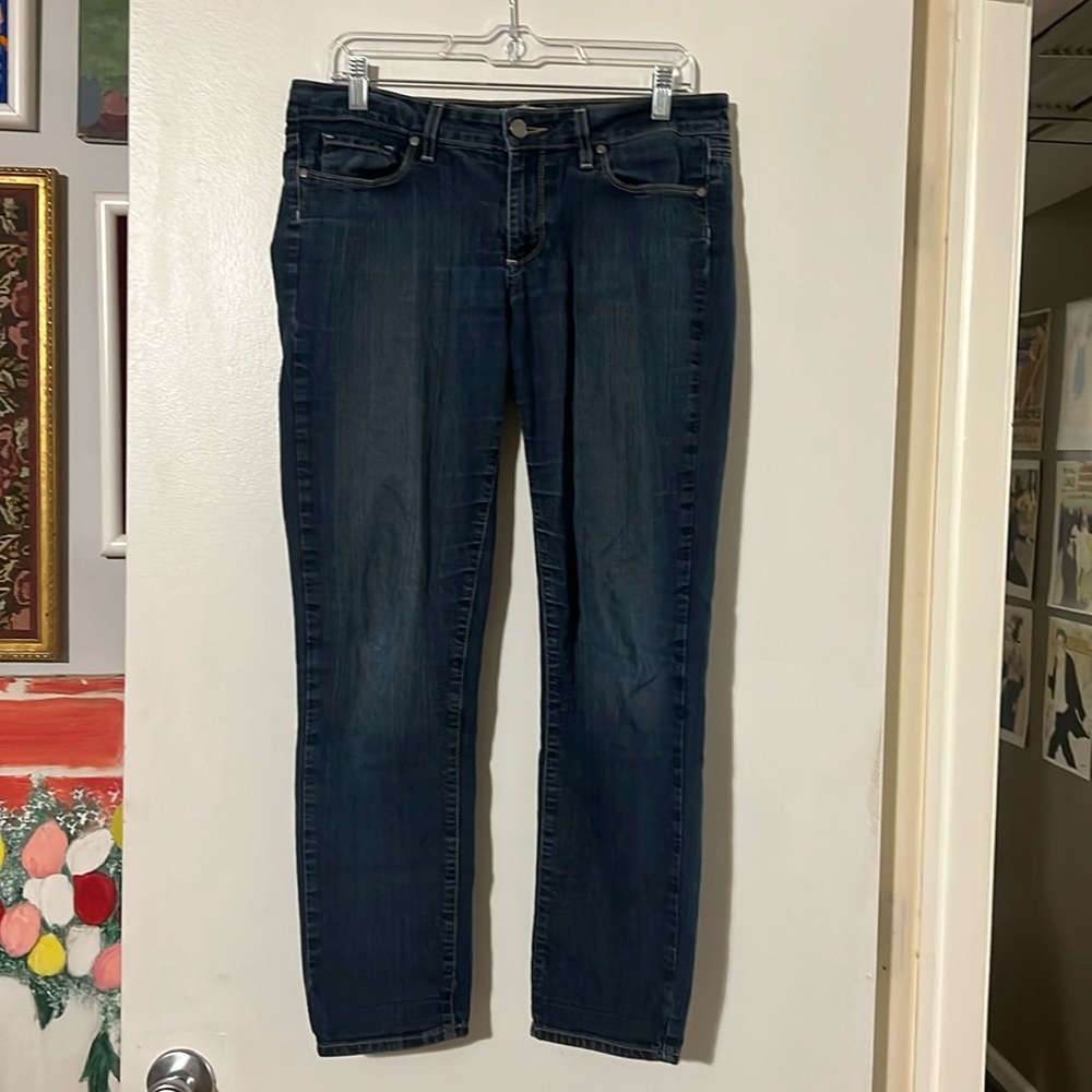 PAIGE  skyline ankle peg blue jeans